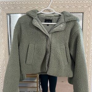 NanaMacs Sage Teddy Jacket
